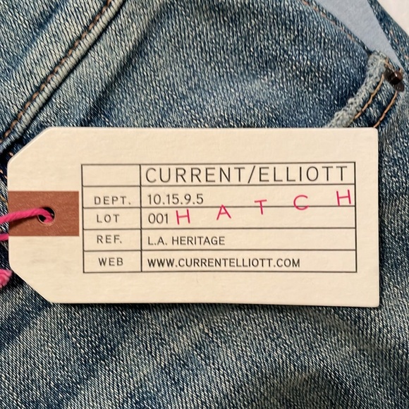 Current/Elliot HATCH Maternity The New Boyfriend Jeans Distressed Size 25 - Picture 10 of 12